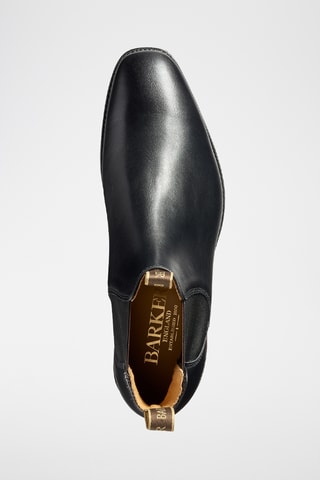Boots Chelsea en cuir de veau Mansfield - Noir