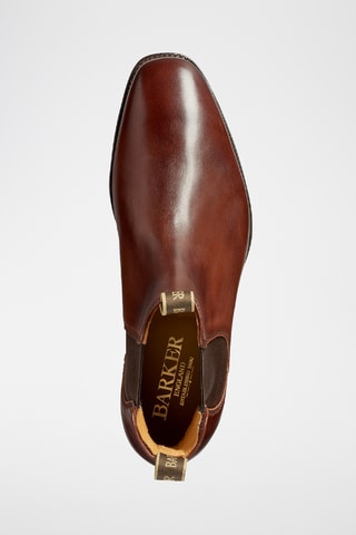 Boots Chelsea en cuir de veau Mansfield - Marron