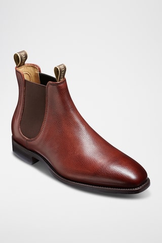 Boots Chelsea en cuir Mansfield - Marron