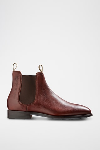Boots Chelsea en cuir Mansfield - Marron