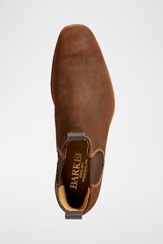 Boots Chelsea en cuir Mansfield - Marron 