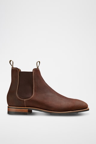 Boots Chelsea en cuir Mansfield - Marron foncé