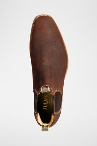 Boots Chelsea en cuir Mansfield - Marron foncé