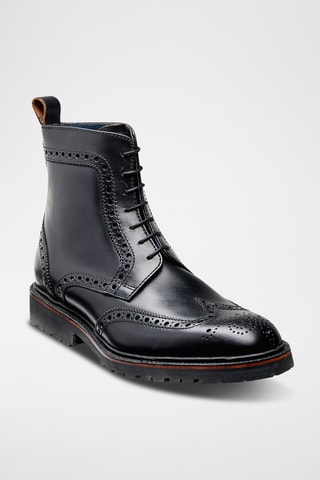 Boots en cuir de veau Woodbury - Noir