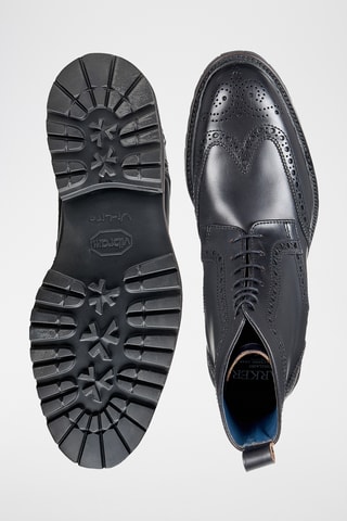 Boots en cuir de veau Woodbury - Noir