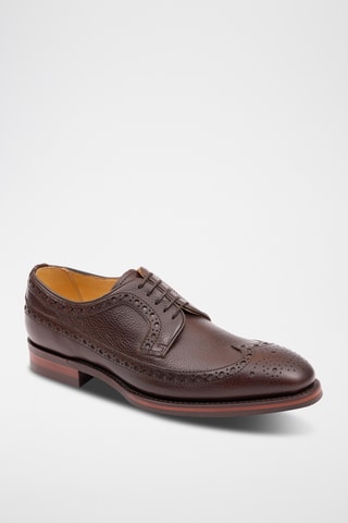 Derbys en cuir Calvay - Marron foncé