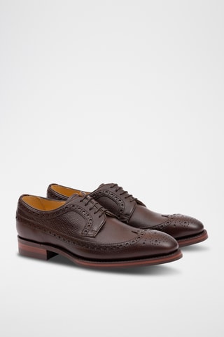 Derbys en cuir Calvay - Marron foncé