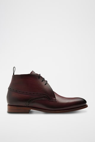 Boots en cuir Fulham - Bordeaux