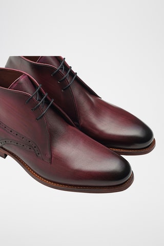 Boots en cuir Fulham - Bordeaux