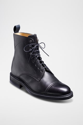 Boots en cuir Donegal - Noir