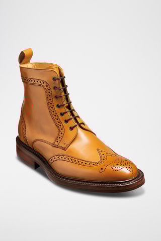 Boots en cuir de veau Calder - Marron clair