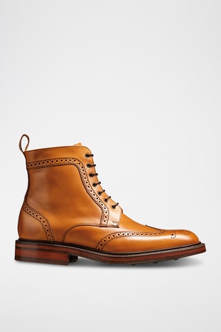 Boots en cuir de veau Calder - Marron clair