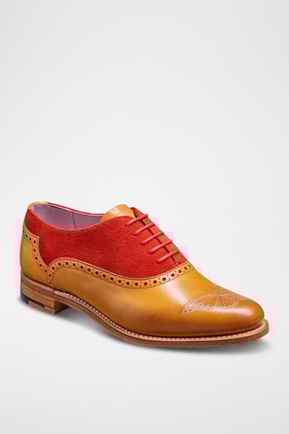 Derbys en cuir Gwen - Rouge