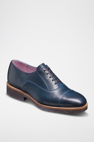 Derbys en cuir Eva - Bleu marine