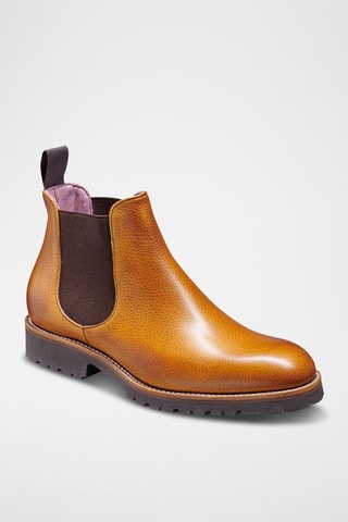 Boots Chelsea en cuir Vera - Marron