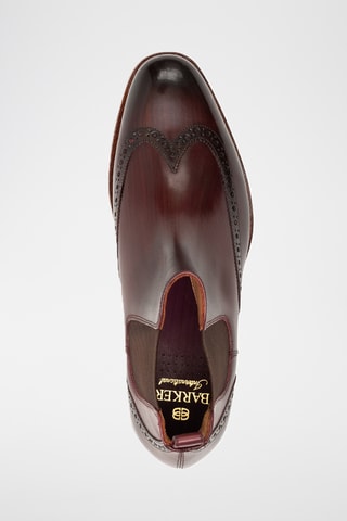 Boots Chelsea en cuir Marsey - Bordeaux