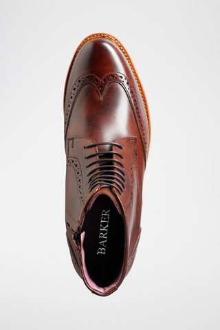Boots en cuir de veau Faye - Marron