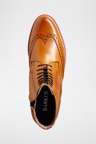 Boots en cuir de veau Faye - Marron