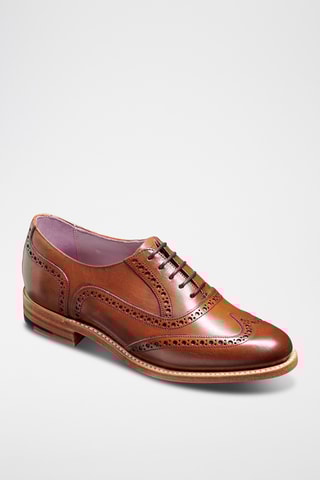 Derbys en cuir de veau Fearne - Marron