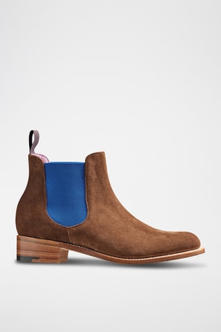 Boots Chelsea en nubuck Violet - Marron
