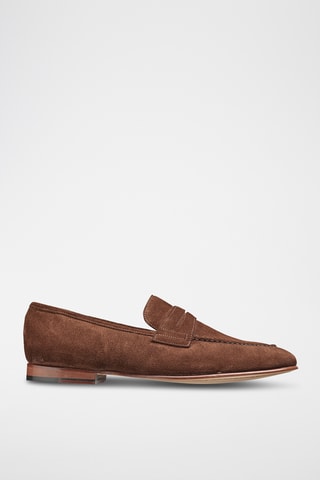 Mocassins en cuir de cerf nubuck Ledley - Marron