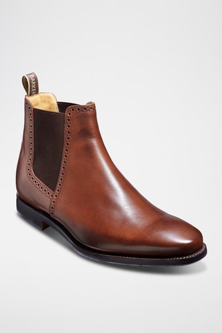 Boots Chelsea en cuir Hawkin - Marron