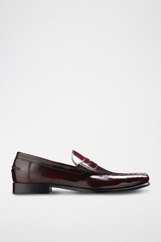 Mocassins en cuir verni Newington - Bordeaux