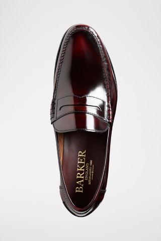 Mocassins en cuir verni Newington - Bordeaux