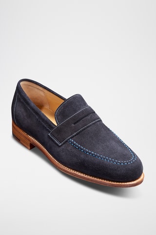 Mocassins en nubuck Jevington - Bleu marine