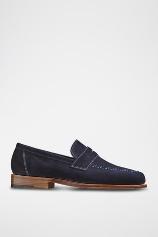 Mocassins en nubuck Jevington - Bleu marine
