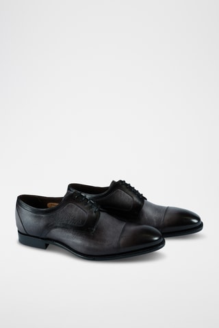 Derbys en cuir de veau Byron - Marron foncé