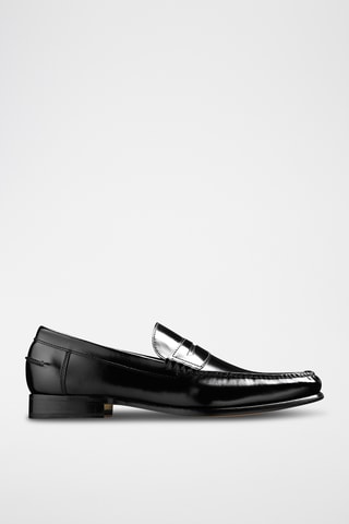 Mocassins en cuir verni Newington - Noir