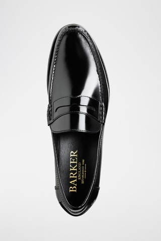 Mocassins en cuir verni Newington - Noir