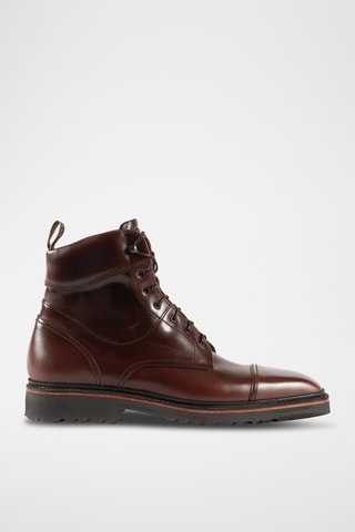 Boots en cuir Hawes - Marron foncé