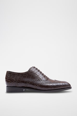 Richelieus en cuir Grosvener - Marron