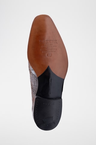 Richelieus en cuir Grosvener - Marron