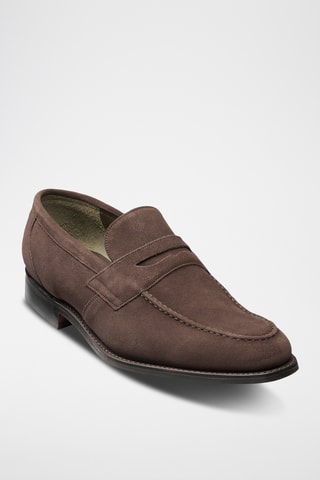 Mocassins en nubuck Warner - Marron