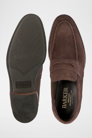 Mocassins en nubuck Warner - Marron