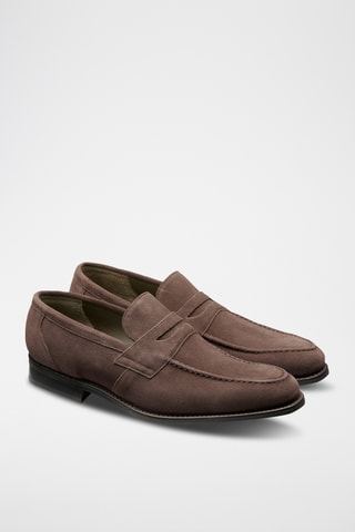 Mocassins en nubuck Warner - Marron