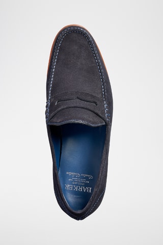 Mocassins en nubuck William - Bleu marine