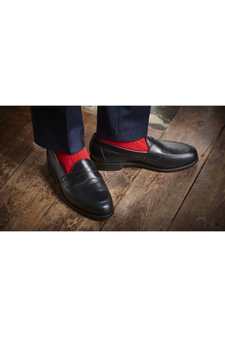 Mocassins en cuir de veau Portsmouth - Noir