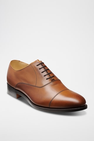 Richelieus en cuir de veau Duxford - Marron