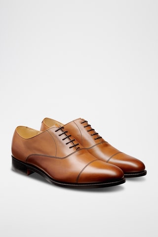Richelieus en cuir de veau Duxford - Marron