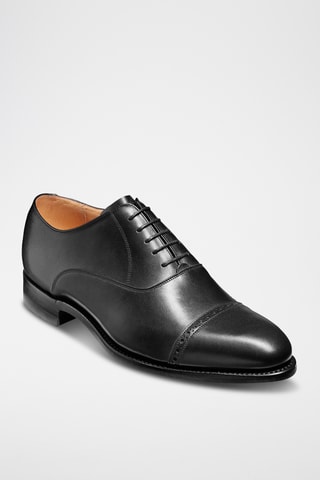 Richelieus en cuir de veau Burford - Noir