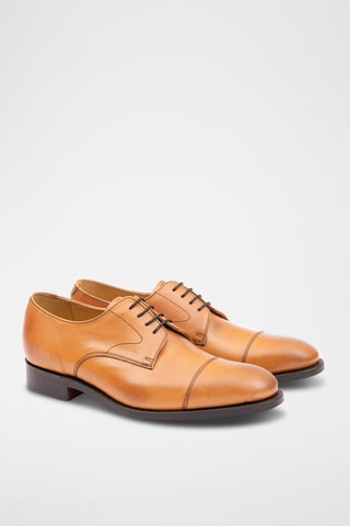 Derbys en cuir de veau Morden - Camel