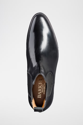 Boots Chelsea en cuir verni Bedale - Noir