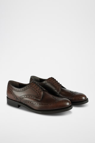 Richelieus en cuir Blair - Marron 
