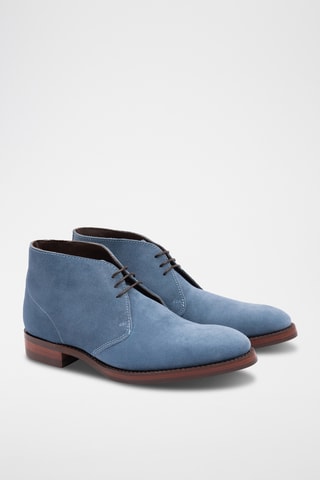 Boots en nubuck Chukka - Bleu cobalt