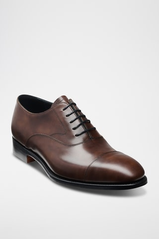 Derbys en cuir de veau verni Falsgrave - Marron 