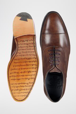 Derbys en cuir de veau verni Falsgrave - Marron 